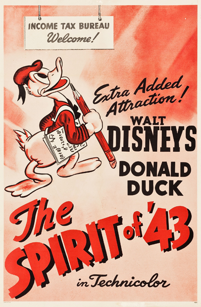 The Spirit of '43 - Chronique Disney - Cartoon de Guerre