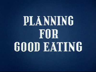 Planning for Good Eating