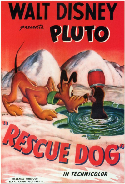 Pluto, Chien de Secours