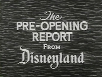 The Pre-Opening Report From Disneyland