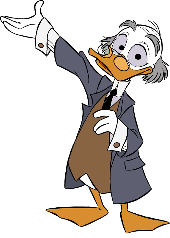 Donald Dingue (Ludwig Von Drake) - Dessin d'Henrieke Goorhuis